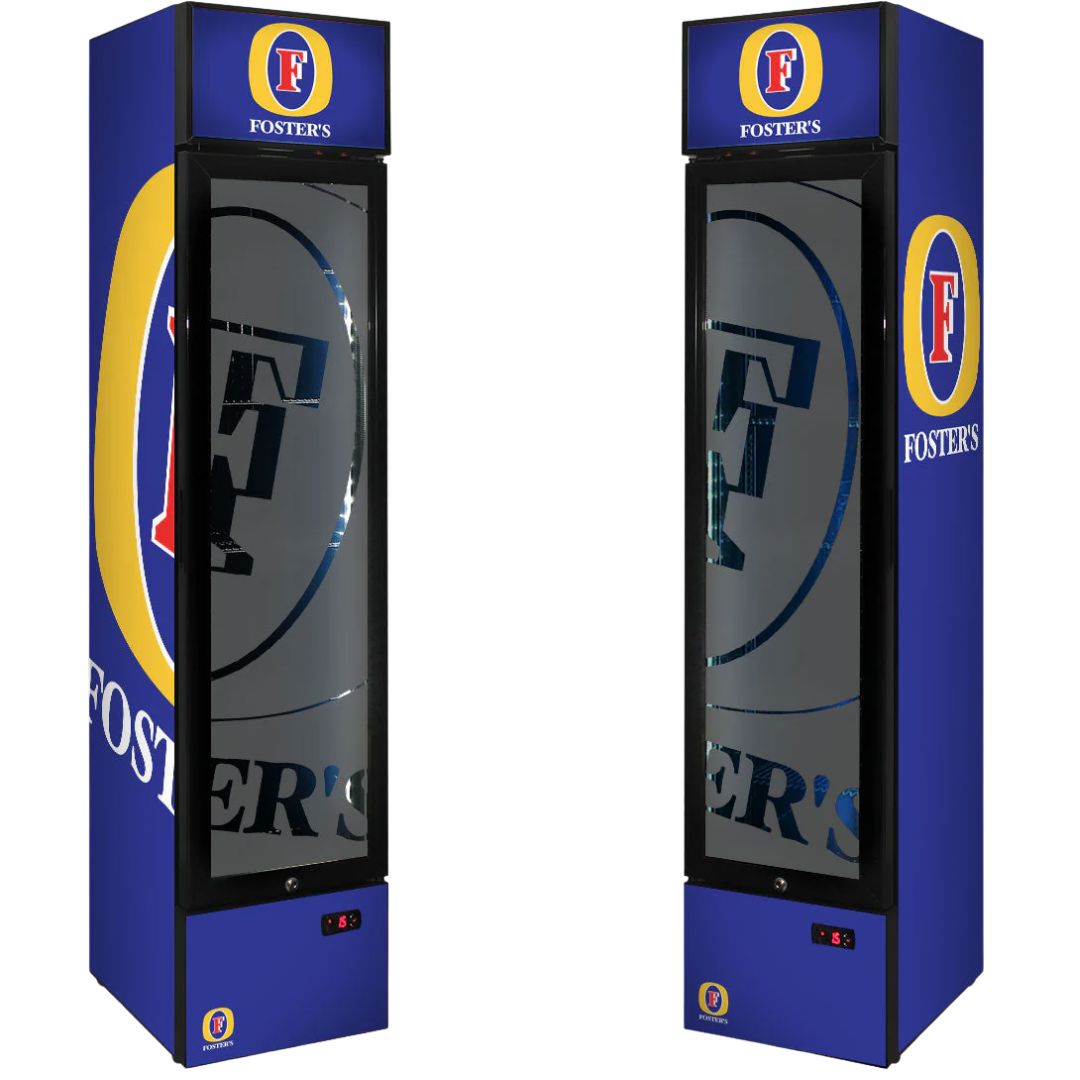 Fosters Branded 160LT Upright Bar Fridge Refrigerators 