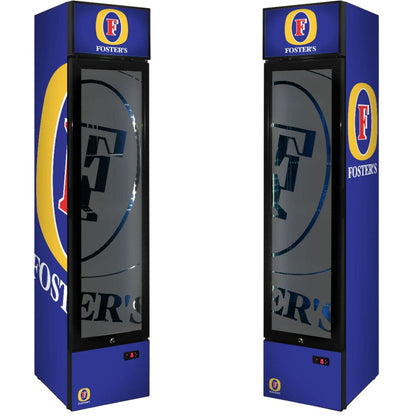 Fosters Branded 160LT Upright Bar Fridge Refrigerators 