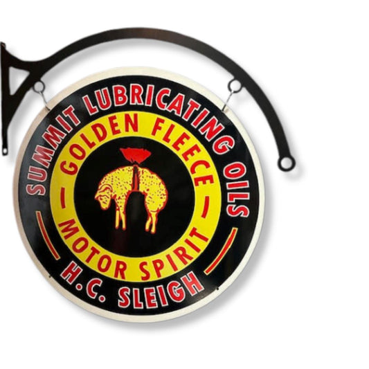 Golden Fleece Summit Sign Round Double Sided Metal Signs 