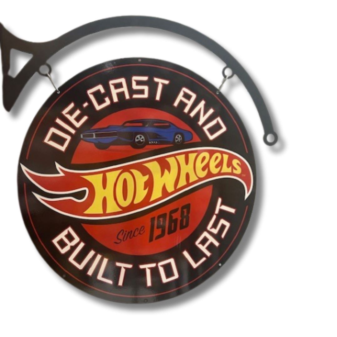 Hot Wheels Rims Signs Hot wheels Classic Sign Round Double Sided | The Dens
