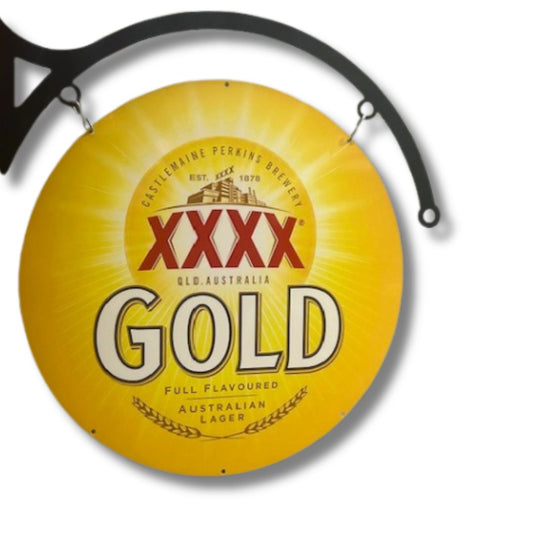 XXXX Gold Modern Sign Round Double Sided Metal Signs 