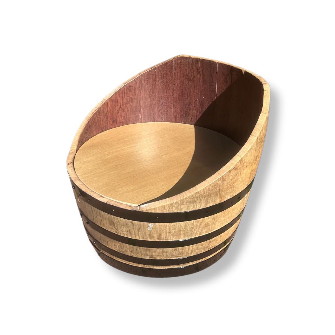 Custom Wine Barrel Coffee Table & Chair Set Wine Barrel Coffee Table 