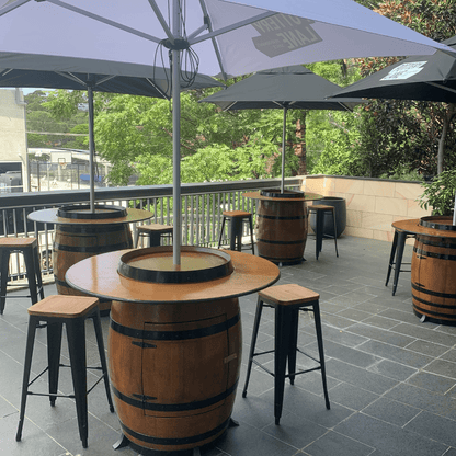 Umbrella Wine Barrel Table Wine Barrel 