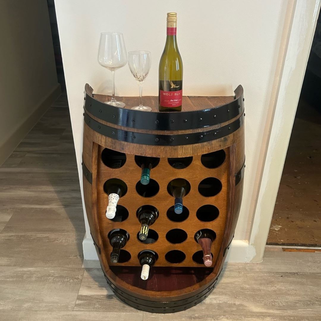 1/2 Barrel Wine Storage Unit Wine Barrel Storage 