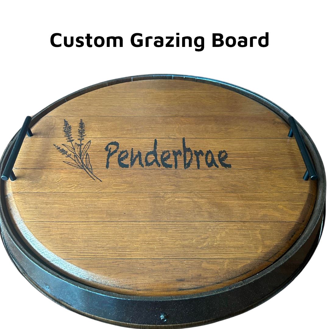 Custom Artwork Wine Barrel Table Wine Barrel Table 