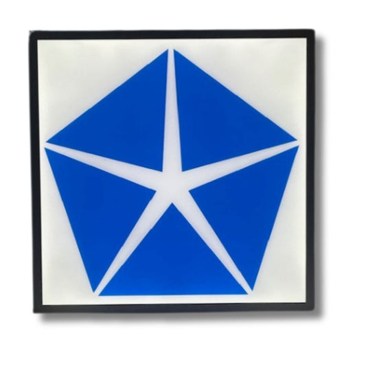 Chrysler Light Up Sign 600 x 600MM Light Up Signs 
