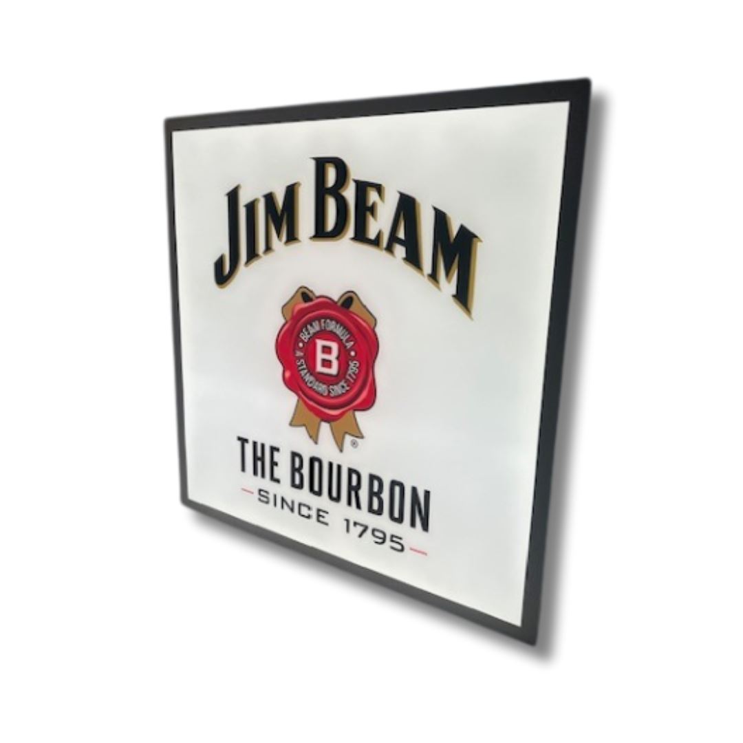 Light Up Jim Beam Sign 600 x 600MM Light Up Signs 