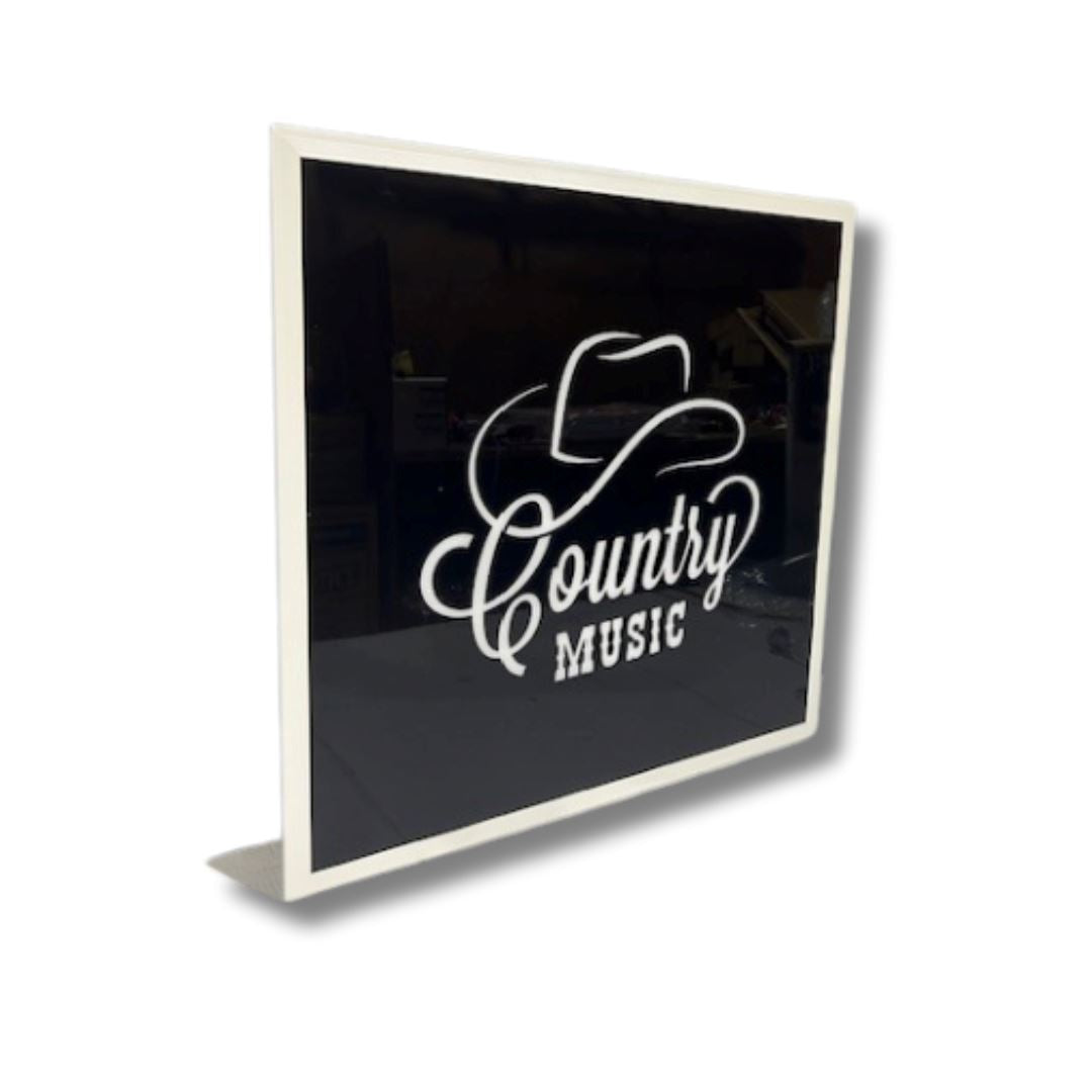 Light Up Country Music Sign 600 x 600MM Light Up Signs 