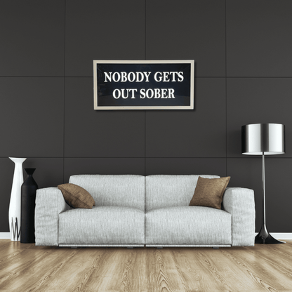 Sober Light up Sign 600 x 300MM Light Up Signs 
