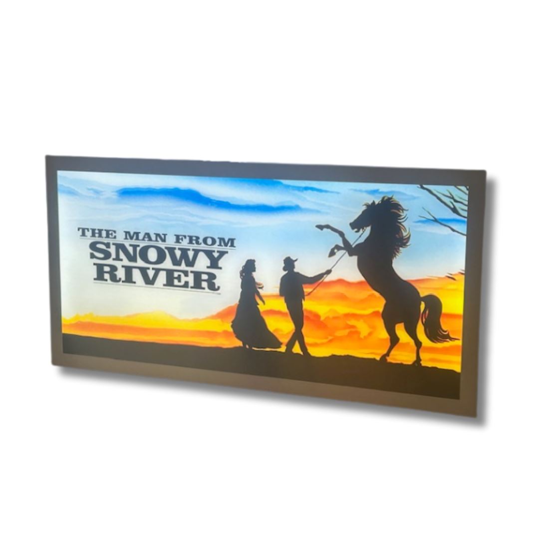 The Man From Snowy River Sign 600 x 300MM Light Up Signs 
