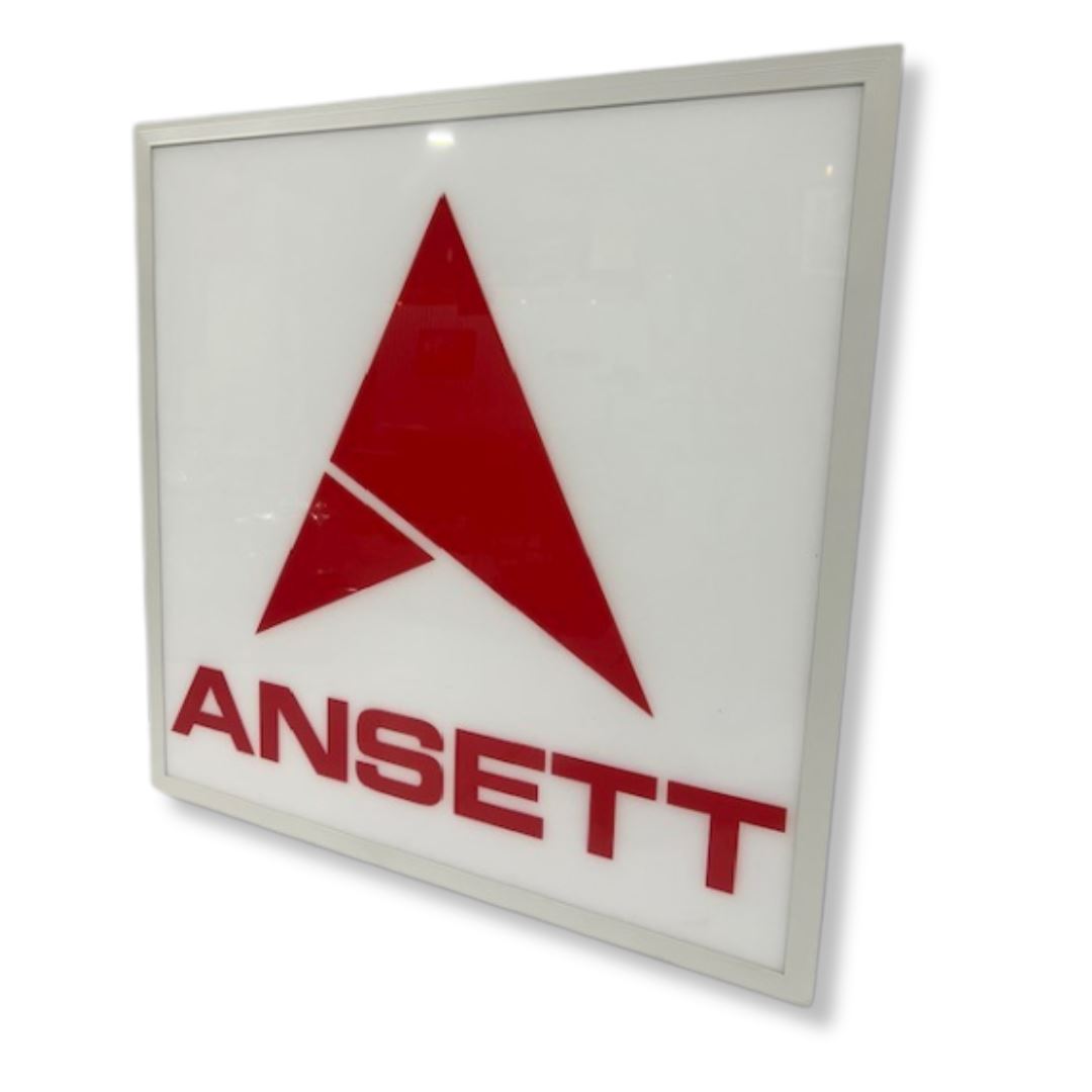 Light Up Airline Sign 600 x 600MM Light Up Signs Ansett Original 