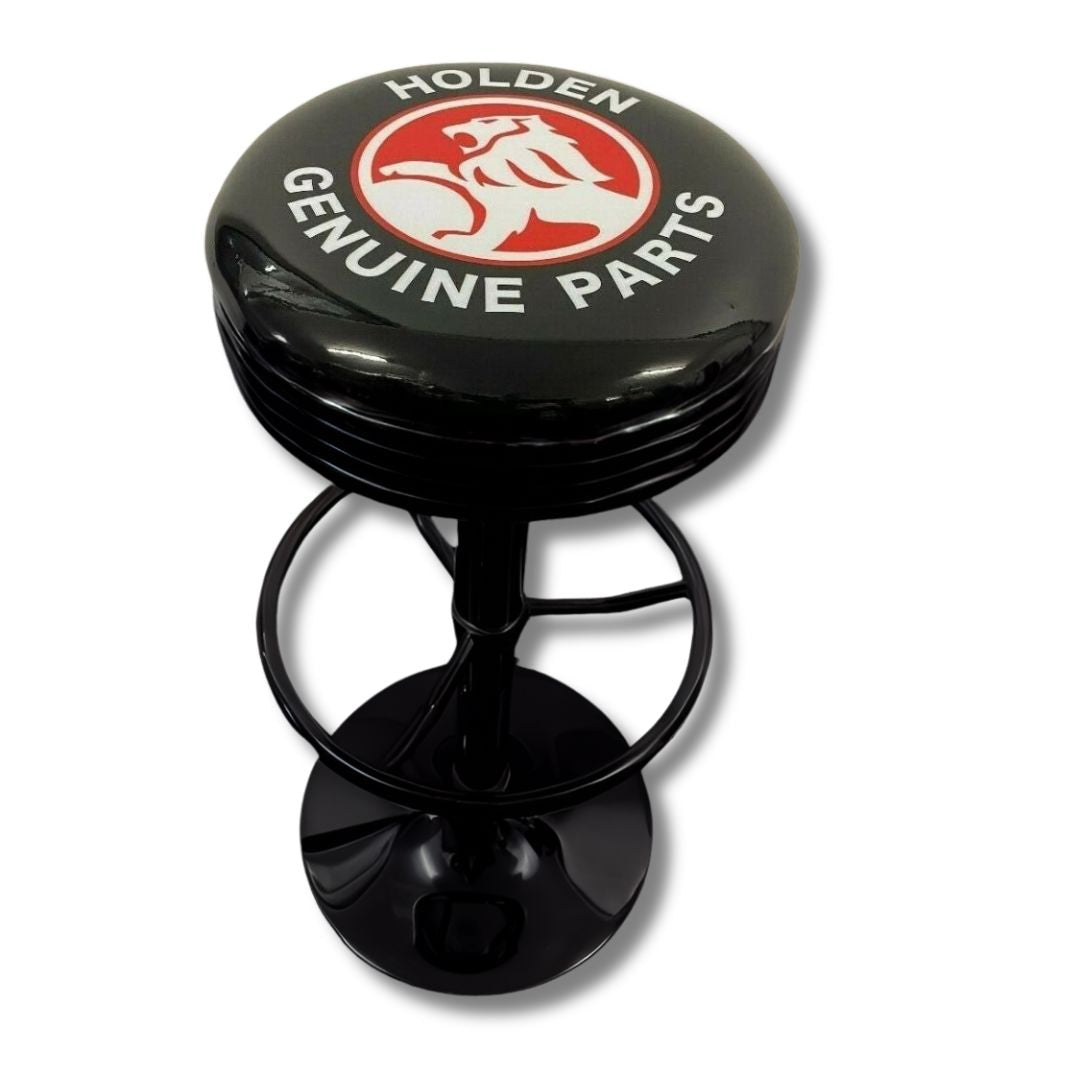 Holden Genuine Parts Retro Bar Stool Retro Bar Stools Black 