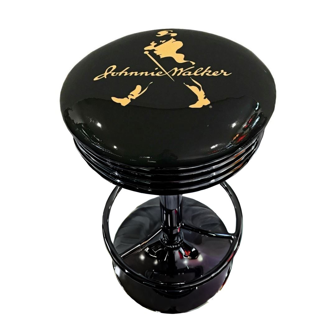 Johnnie Walker Black Top Retro Bar Stool Retro Bar Stools 