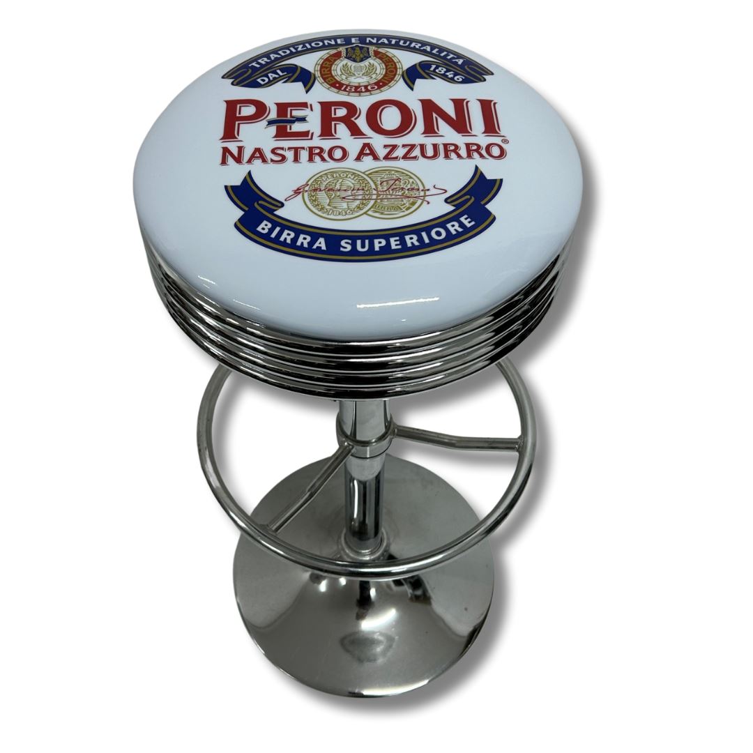 Peroni Premium Retro Bar Stool Retro Bar Stools Chrome 
