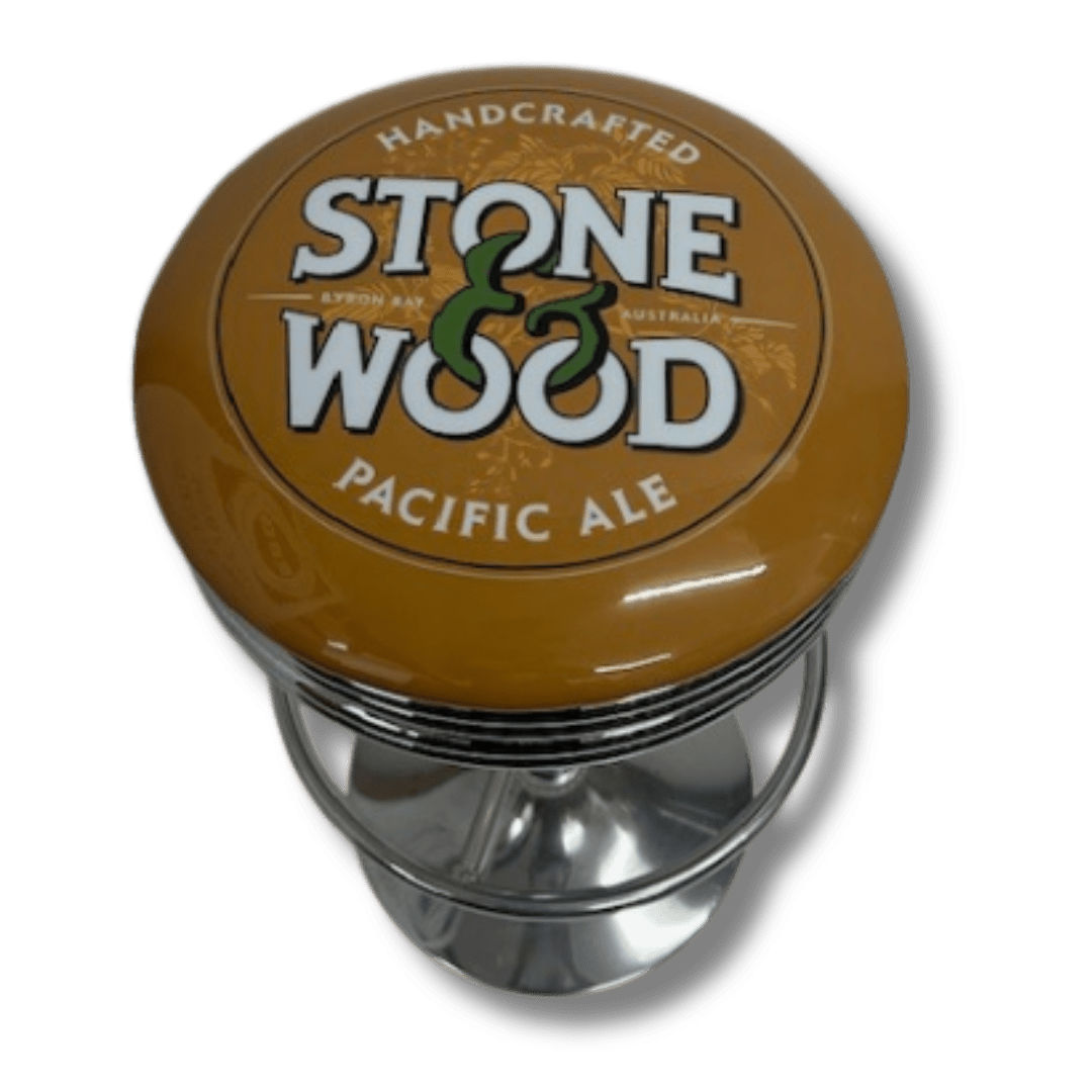 Stone & Wood Retro Bar Stool Retro Bar Stools Chrome 