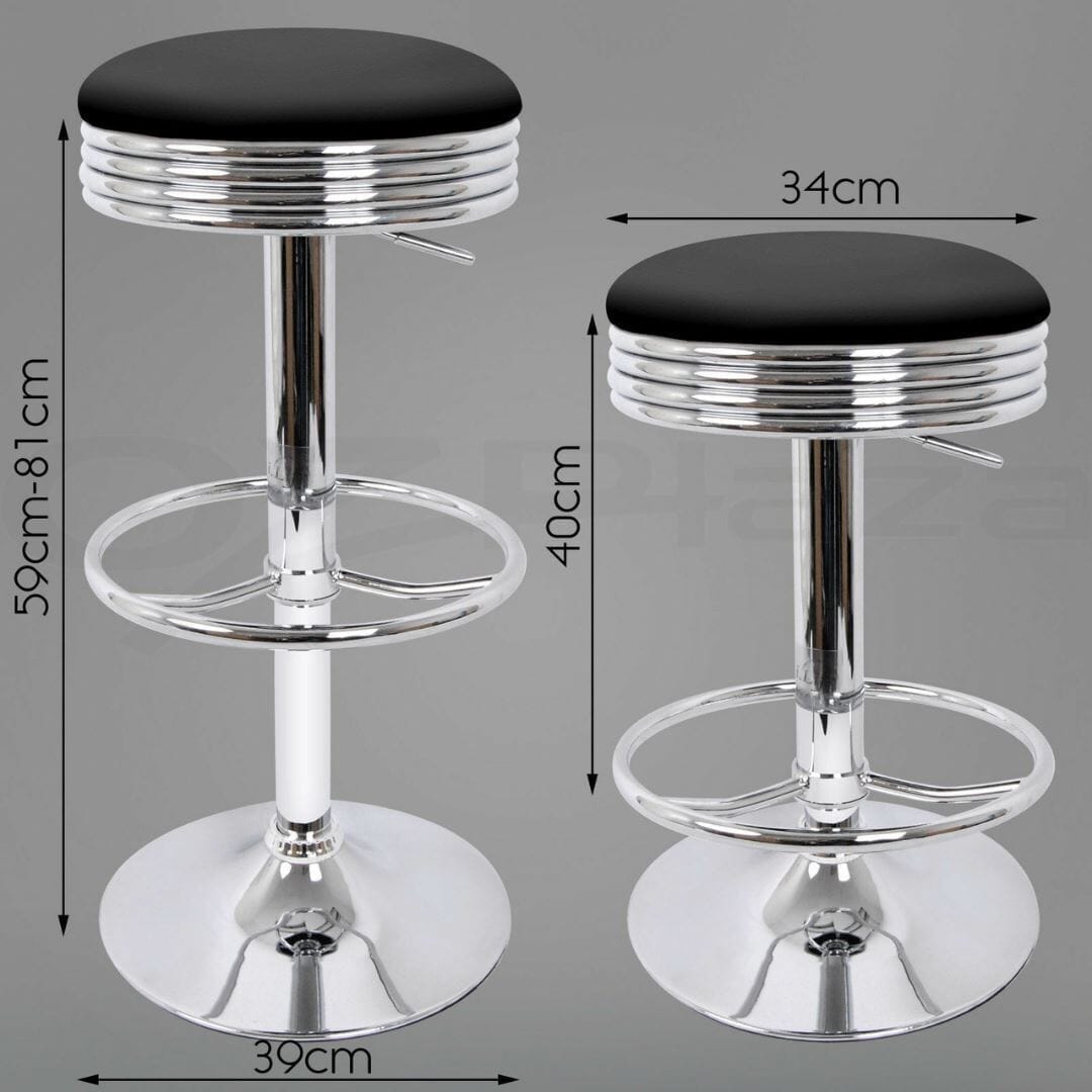 Stone & Wood Retro Bar Stool Retro Bar Stools 