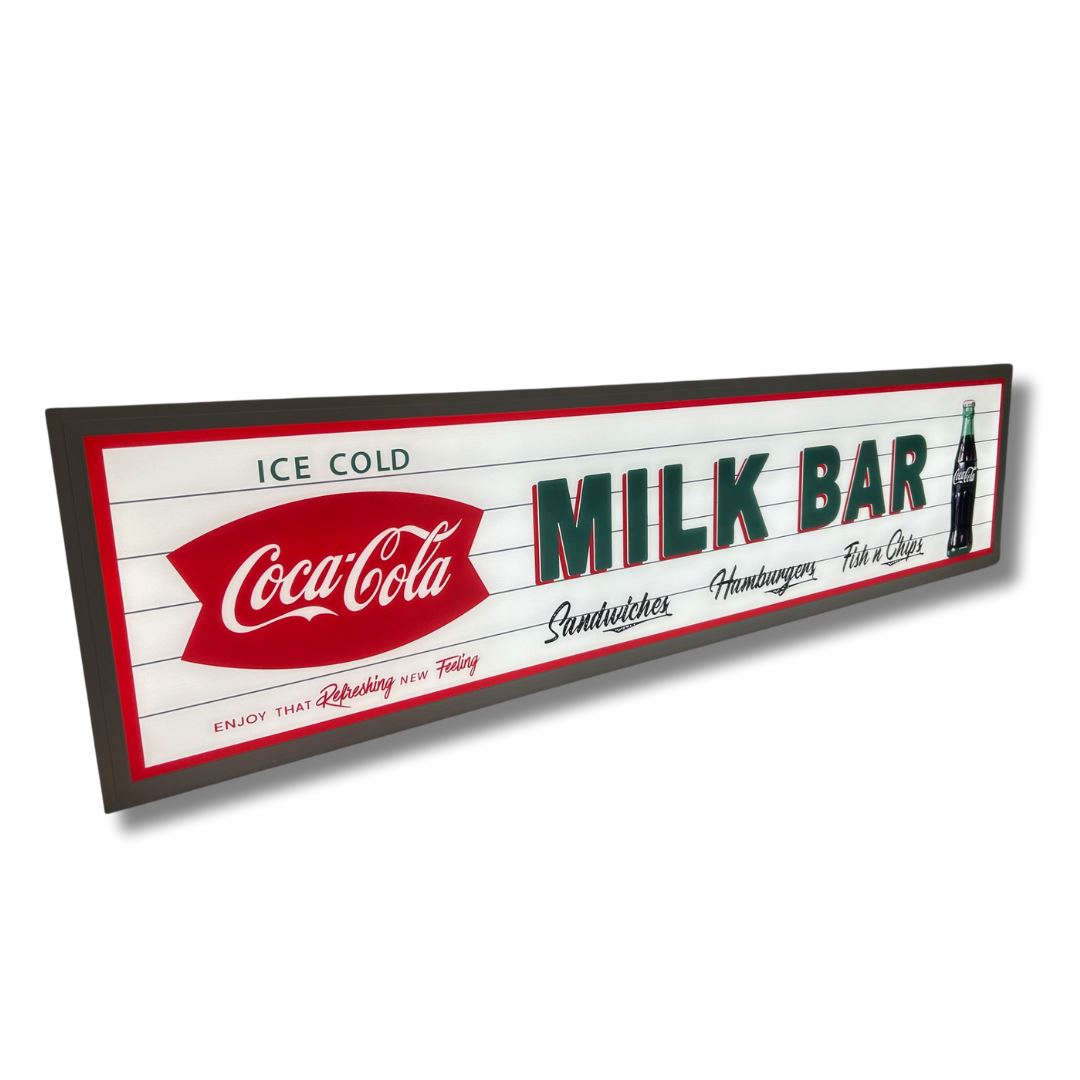 Coke MilkBar Light Up Sign 1200MM Light Up Signs 