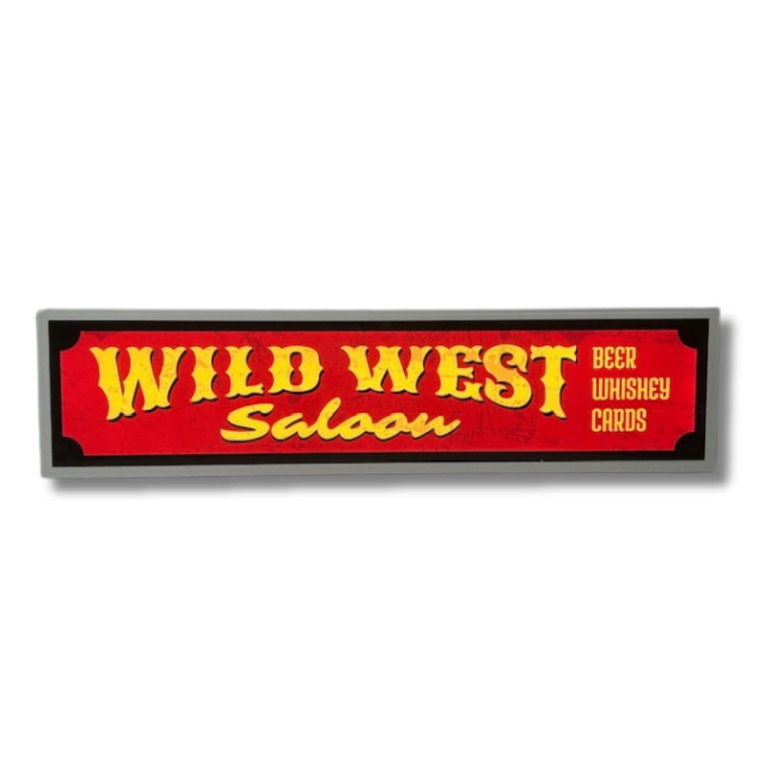 Wild West Saloon Light Up Sign 1200MM Light Up Signs 