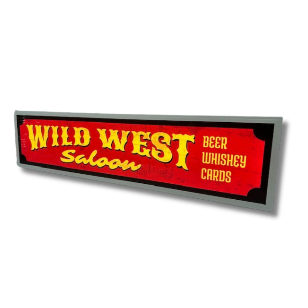 Wild West Saloon Light Up Sign 1200MM Light Up Signs 