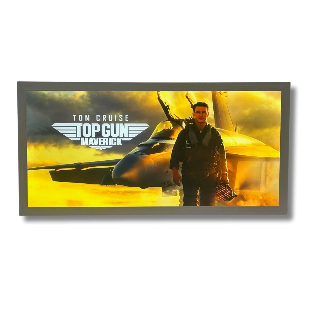 Top Gun Sign 600 x 300MM Light Up Signs 