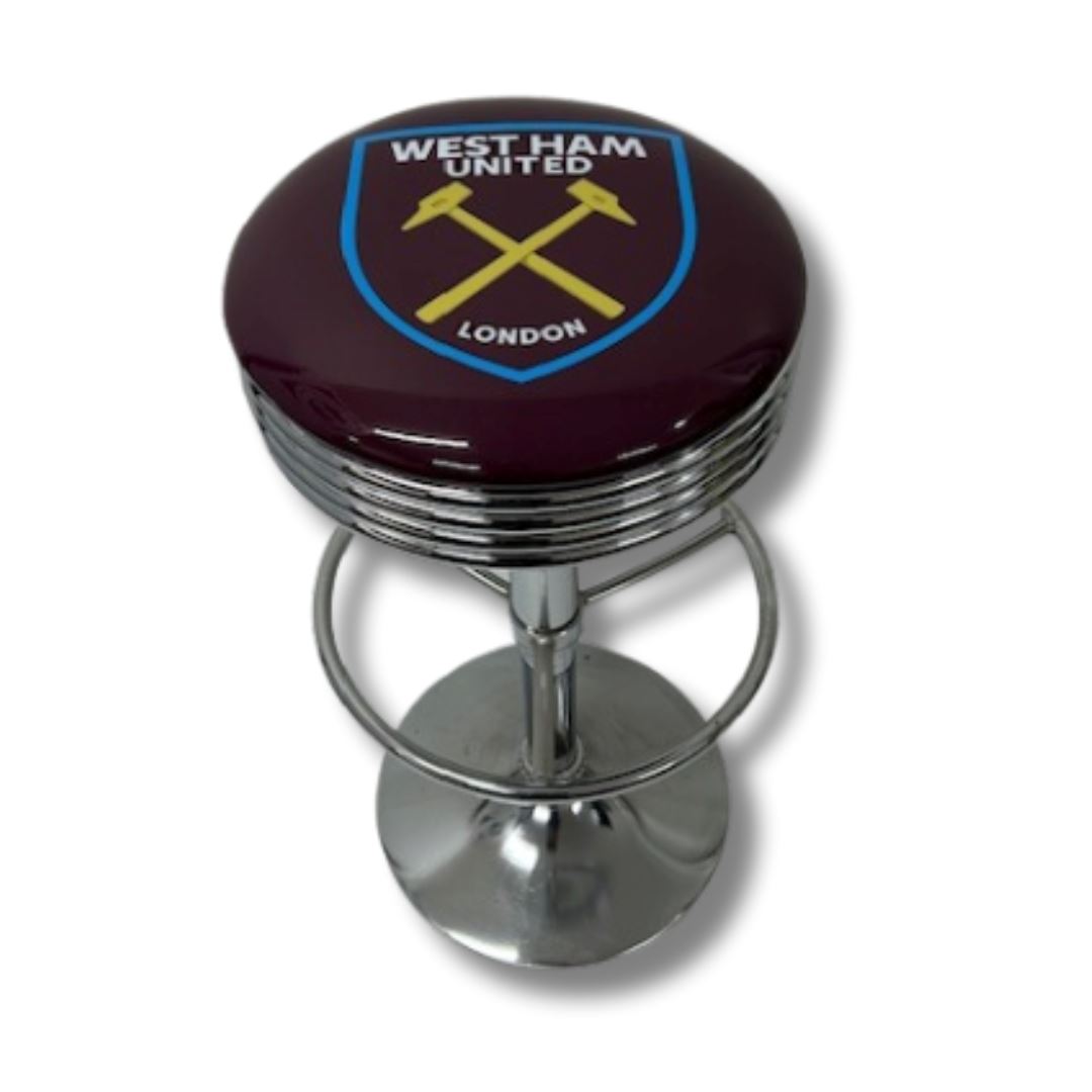 West Ham United Football Club Retro Bar Stool Retro Bar Stools 