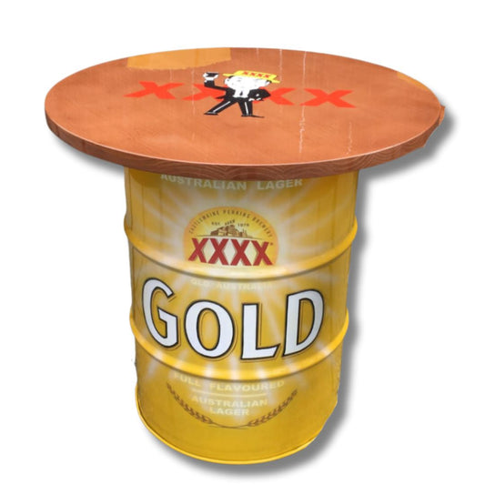 XXXX Gold Drum Table Drum Barrel 