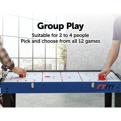 The Dens 4FT 12-in-1 Combo Foosball Games Table Games Tables 