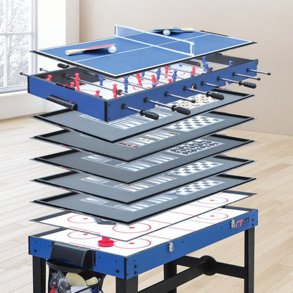 The Dens 4FT 12-in-1 Combo Foosball Games Table Games Tables 
