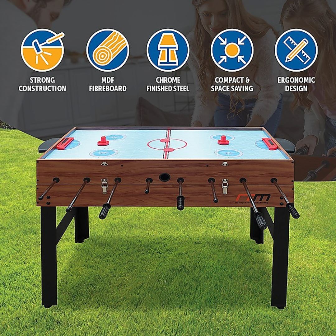 4FT 3-in-1 Foosball Soccer Hockey Pool Table Games Tables 