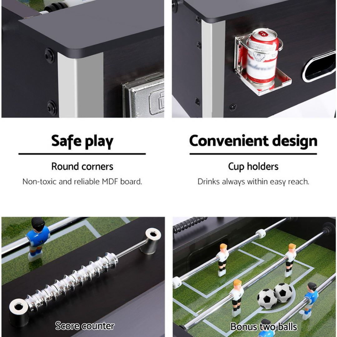 The Dens 5FT Foosball / Soccer / Football Game Games Tables 