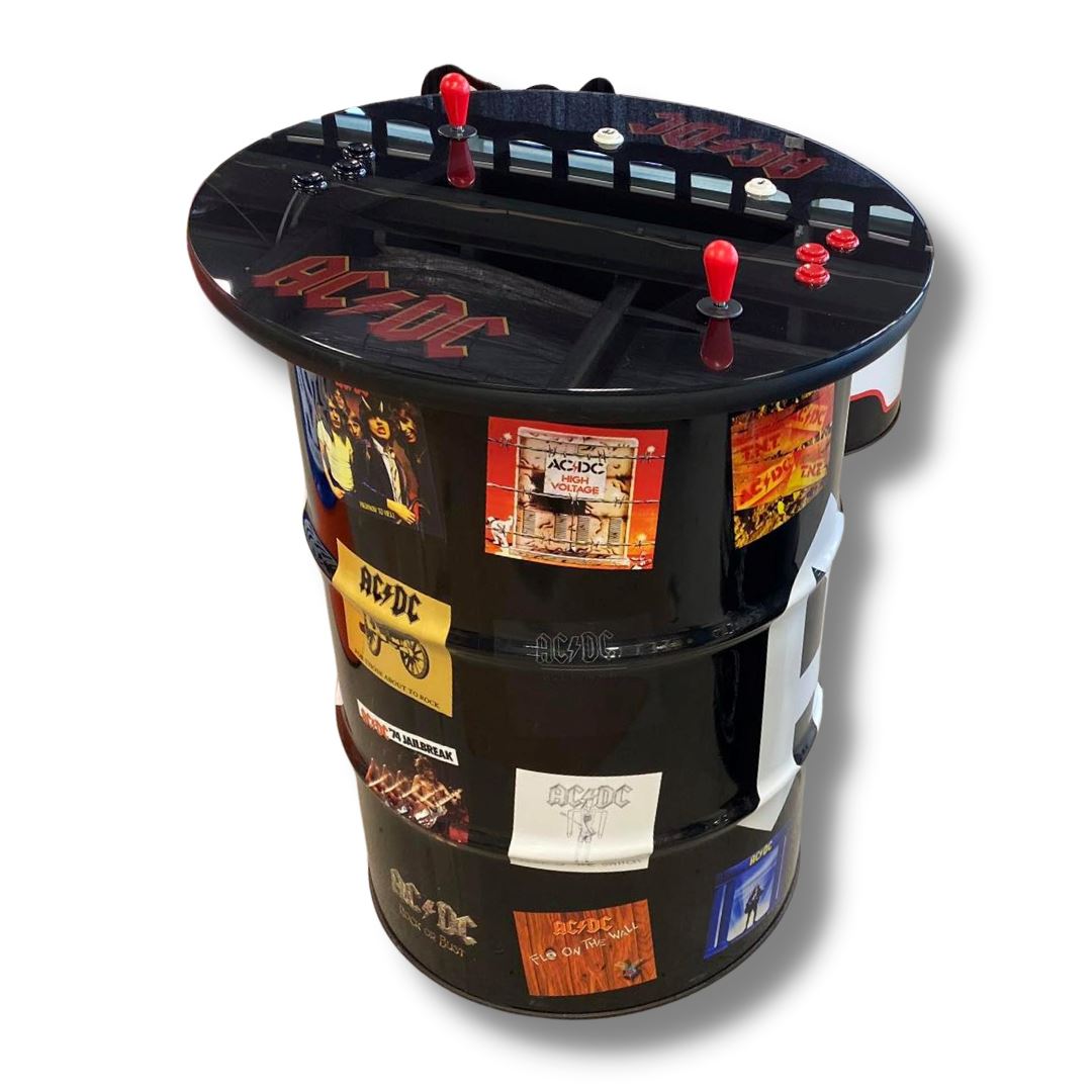 AC/DC Custom Drum Arcade Machine Arcade Barrel 