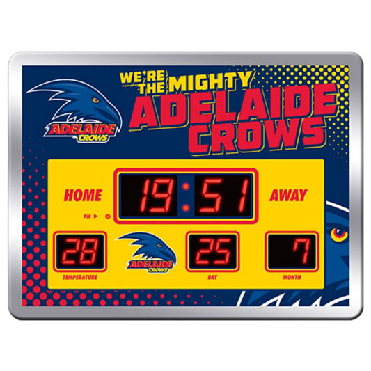 AFL Scoreboard LED Clock clock Adelaide Crows 