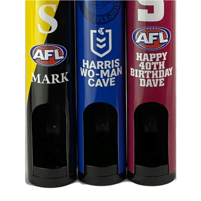 AFL Stubby Holder Dispensers Personalise Your Message Beverage Dispensers 