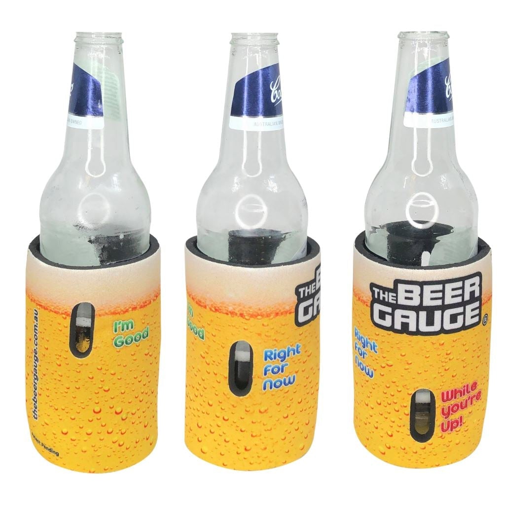 Beer Gauge Stubby Holder Can & Bottle Sleeves 