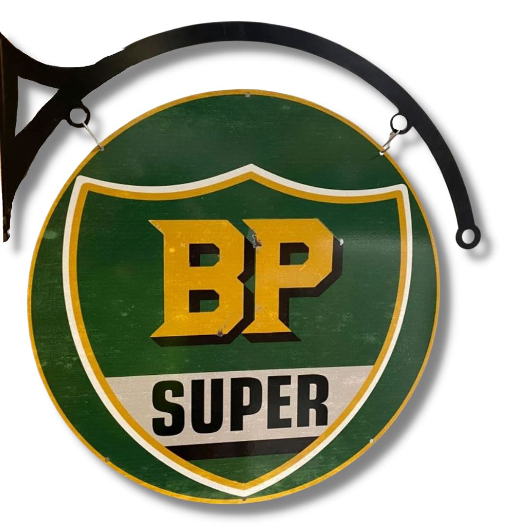 BP Classic Sign Round Double Sided Metal Signs 
