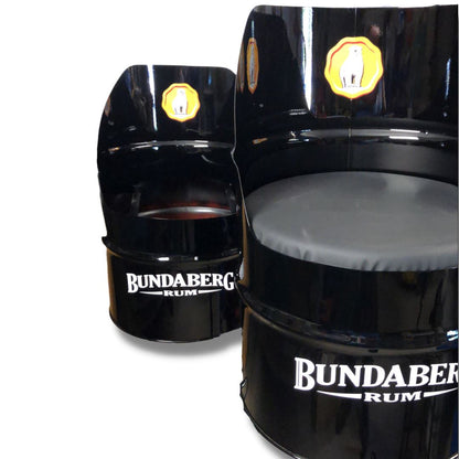 Bundaberg Rum Coffee Table & Chairs Drum Barrel 