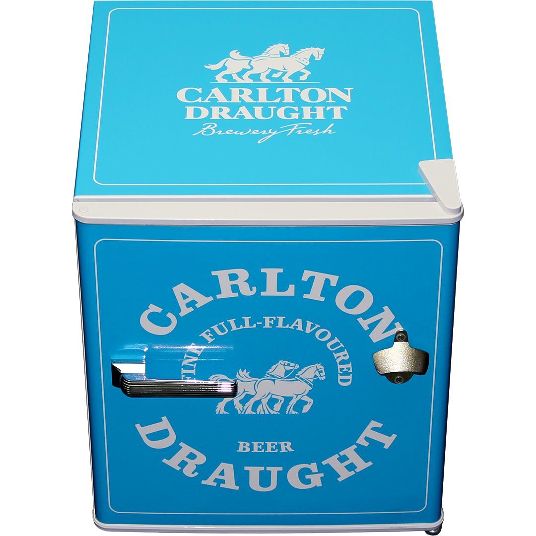 Carlton Draught original logo Branded 46LT Retro Mini Bar Fridge Refridgerators 