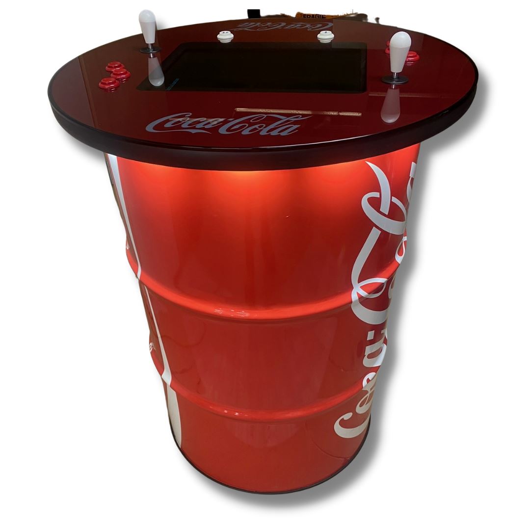 Coke Coca Cola Custom Drum Arcade Machine Arcade Barrel 