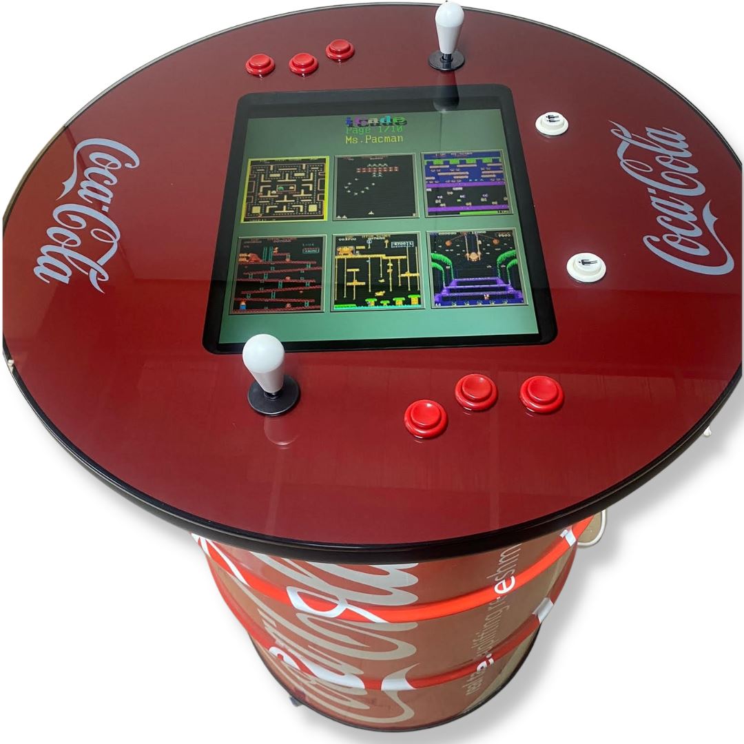 Coke Coca Cola Custom Drum Arcade Machine Video Game Arcade Cabinets 