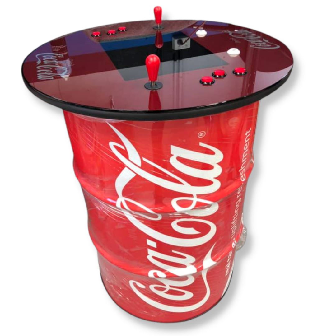 Coke Coca Cola Custom Drum Arcade Machine Video Game Arcade Cabinets 