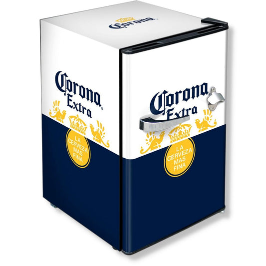 Corona Branded Retro Mini Bar Fridge 70 Litre With Opener Refrigerators 