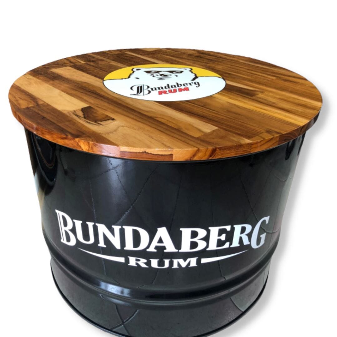 Custom Bundaberg Drum Coffee Table & Chair Set Furniture 