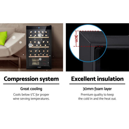 Arish 34 Bottles Wine Chiller Cooler Compressor Chiller Fridge Refridgerators 