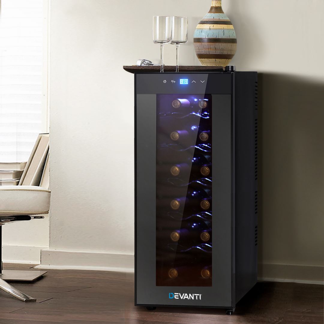 Esna 12 Bottle Wine Cooler Fridge Storage Chiller Refridgerators 