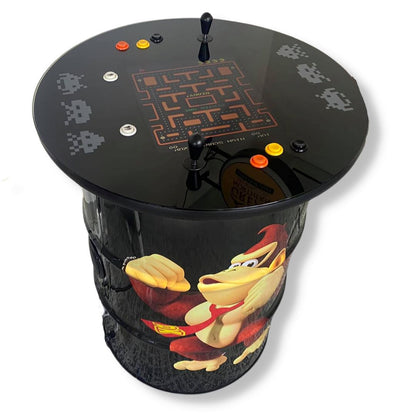 Donkey Kong v Pac Man Custom Drum Arcade Machine Video Game Arcade Cabinets 