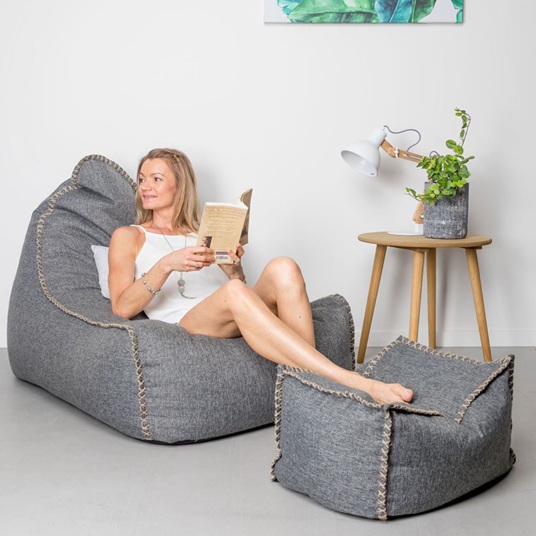 Formentera Bean Bag Chair & Ottoman Set Bean Bags 