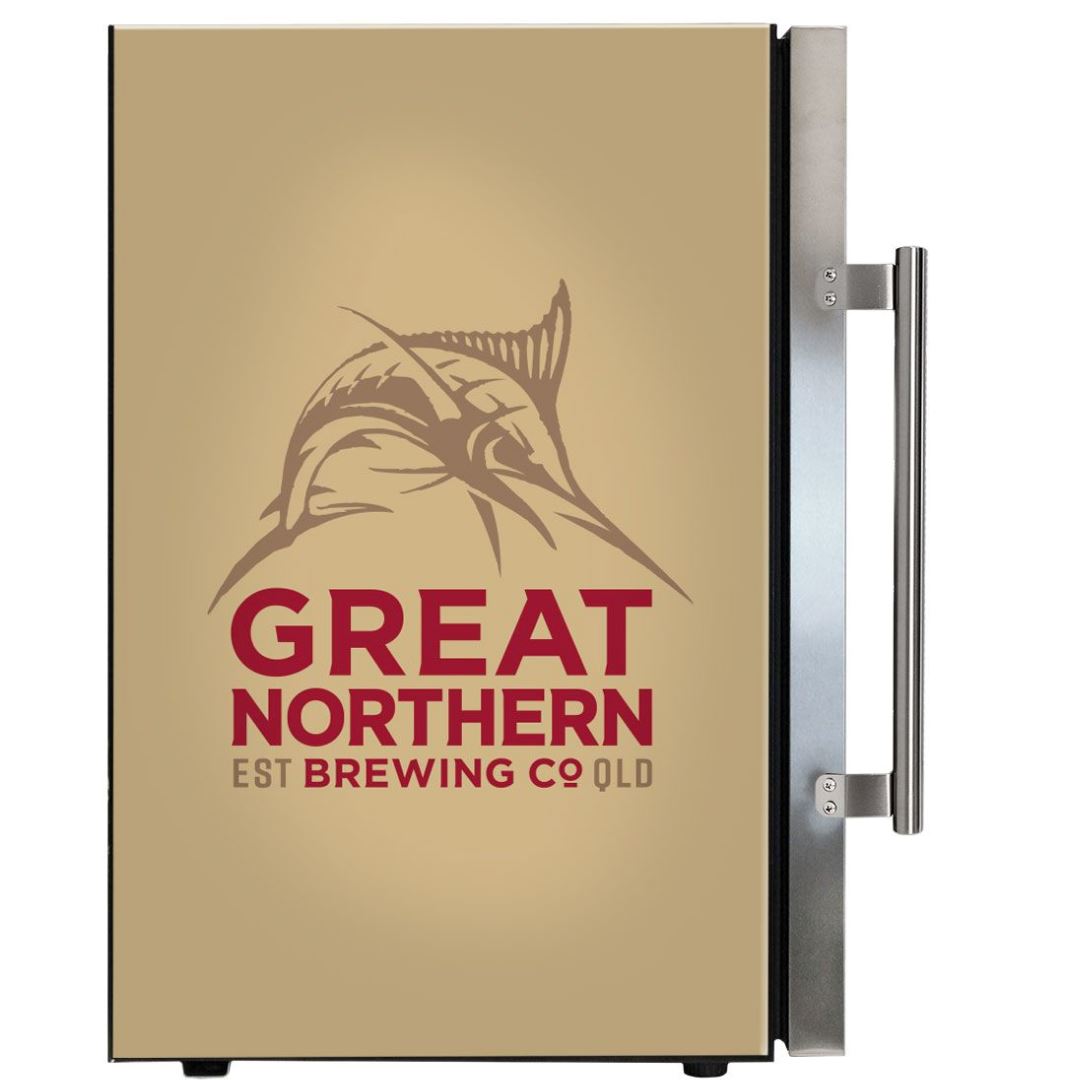 Great Northern Bar Fridge - 70LT Branded Glass Door Bar Fridge Triple Glazed Refrigerators 