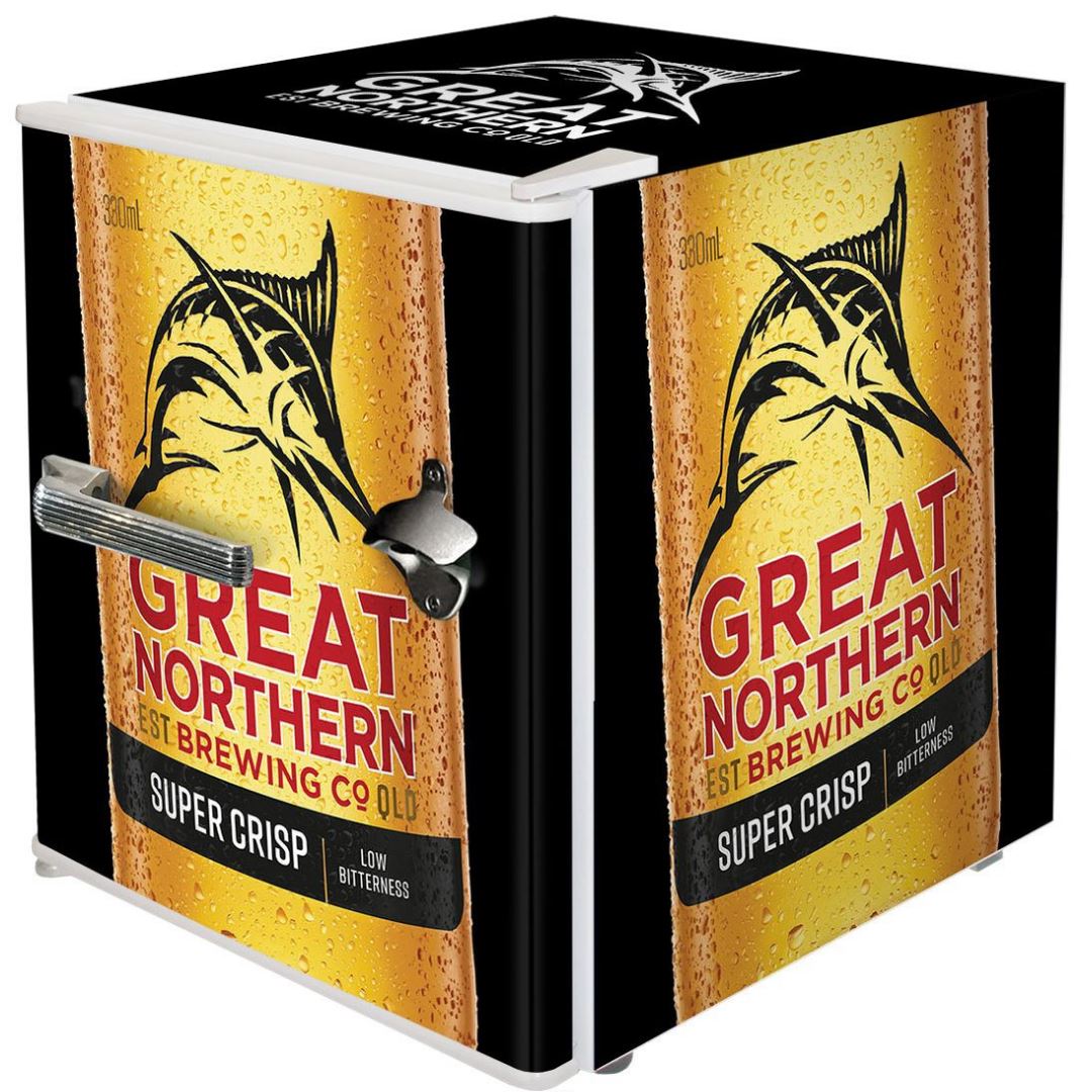 Great Northern Black 46LT Retro Mini Bar Fridge Refrigerators 