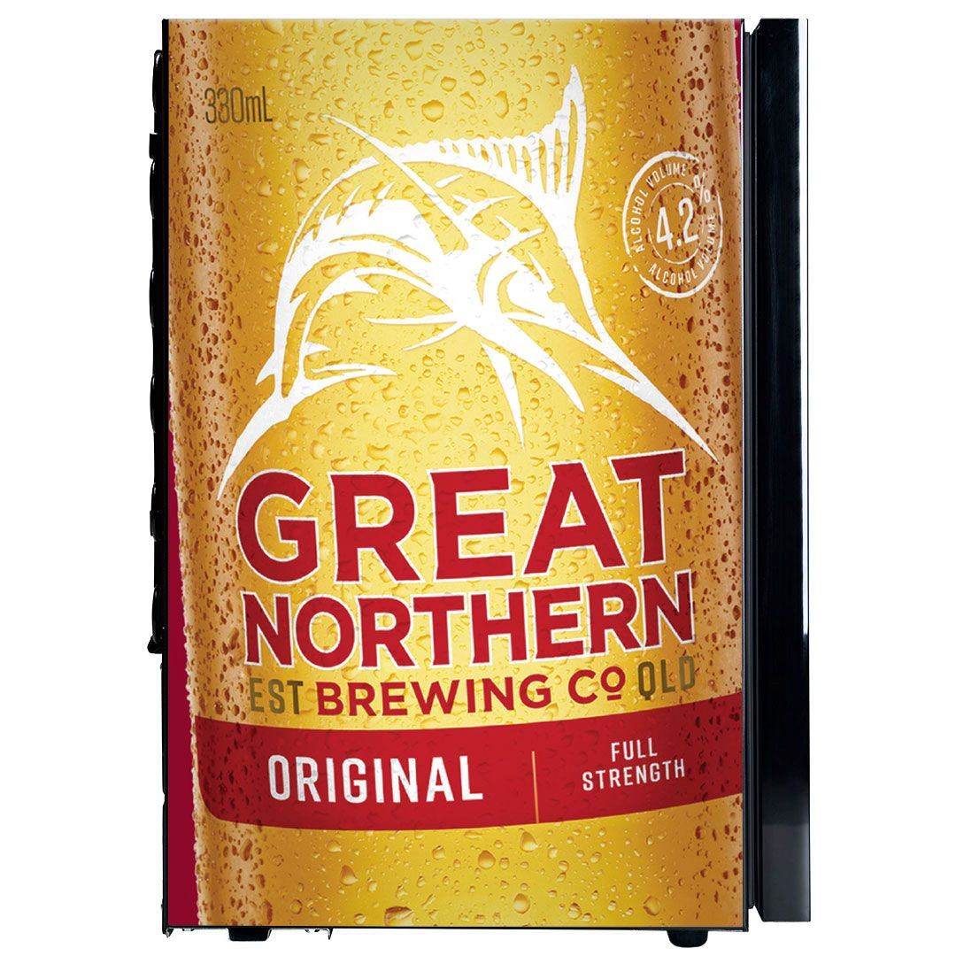Great Northern Red Branded 70LT Glass Door Bar Fridge Refrigerators 