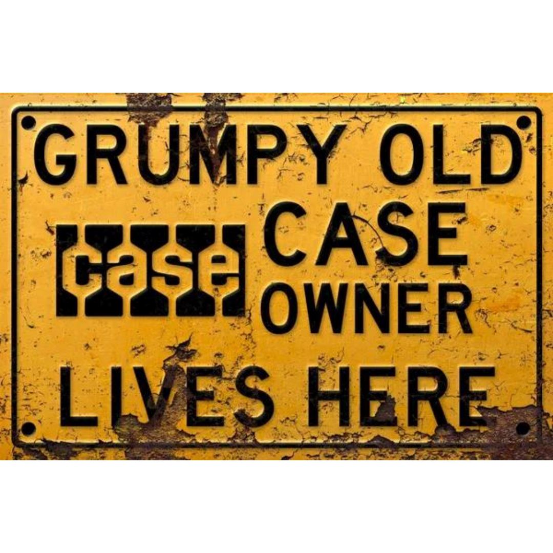 Grumpy Old Case Owner Sign Metal Signs Distressed 